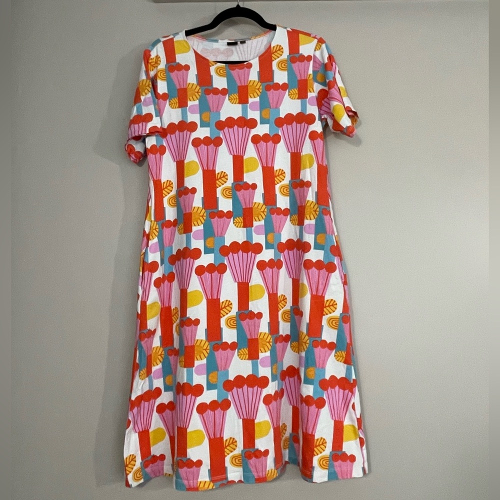 MARIMEKKO x Uniqlo - Geometric midi Dress, sz M